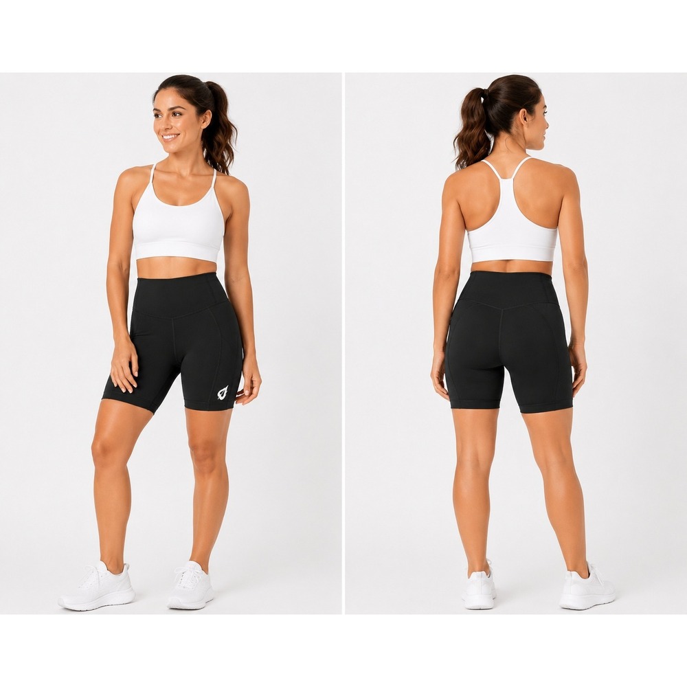 Baleaf Womens Padded Cycling Shorts Black 3D Chamois Bike Compression Shorts L